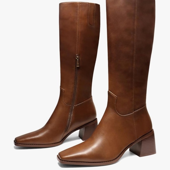 Brown Knee High Boots - Picture 1 of 2